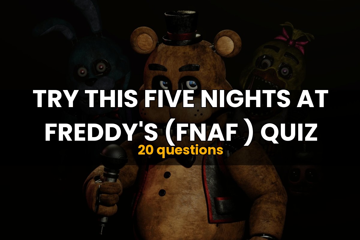 🐻😈 QUIZ FIVE NIGHTS AT FREDDY'S  🎯 20 desafios divertidos para testar  seus conhecimentos e memória! 